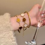 Floral Bracelet for Women – Elegant Chinese Style Adjustable Bangle - Image 7