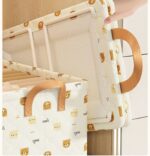 Layered Fabric Storage Bin - Foldable Closet Storage Box - Image 2