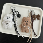 Adorable Westie Plush Keychain – Fluffy Dog Bag Pendant - Image 11