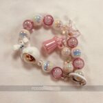 Fun 3D doll astronaut beaded cartoon Korean phone charms anti-lost keychain - Image 2