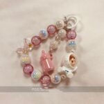 Fun 3D doll astronaut beaded cartoon Korean phone charms anti-lost keychain - Image 5