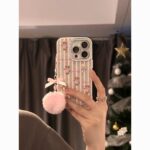 Japanese glitter striped bears phone case - Image 2