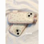 Three-dimensional bow small floral puff case for iPhone - Image 6