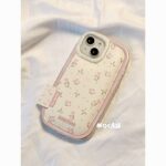 Three-dimensional bow small floral puff case for iPhone - Image 4