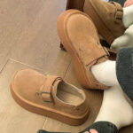 Elevated Round-Toe Canvas Loafers - Classic Hepburn Style for Women - Image 3