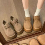 Elevated Round-Toe Canvas Loafers - Classic Hepburn Style for Women - Image 5