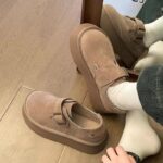 Elevated Round-Toe Canvas Loafers - Classic Hepburn Style for Women - Image 6