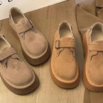 Elevated Round-Toe Canvas Loafers - Classic Hepburn Style for Women - Image 7