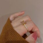 Elegant Pink Heart Gemstone Zincron Ring – INS Style Dainty Statement Jewelry - Image 8