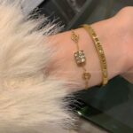 Roman Numeral Gold Bracelet - Light Luxury Titanium Steel Jewelry - Image 2