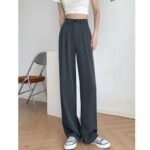 Black High-Waist Wide-Leg Formal Pants - Image 3