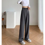 Black High-Waist Wide-Leg Formal Pants - Image 5
