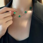 Titanium Steel Five-Petal Flower Jewelry Set – Earrings, Bracelet & Necklace - Image 10