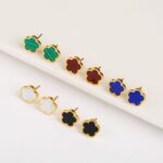 Titanium Steel Five-Petal Flower Jewelry Set – Earrings, Bracelet & Necklace - Image 2