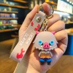 Demon Slayer Keychain – Cute Cartoon Key Ring & Bag Charm - Image 5