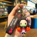 Demon Slayer Keychain – Cute Cartoon Key Ring & Bag Charm - Image 4