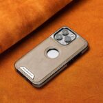 Premium Leather Texture MagSafe iPhone Case – Shockproof for iPhone - Image 4