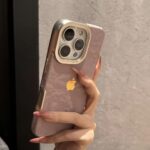 Electroplated Snow Velvet Phone Case – Soft & Stylish Protection