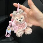Adorable Bunny Plush Keychain – Pink Fluffy  Doll Charm