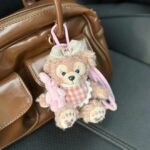 Adorable Bunny Plush Keychain – Pink Fluffy  Doll Charm - Image 3