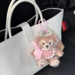 Adorable Bunny Plush Keychain – Pink Fluffy  Doll Charm - Image 2