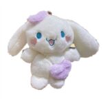 Adorable Cinnamoroll Plush Keychain – Fluffy Bag & Key Pendant - Image 10