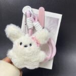 Cute Westie Plush Wrist Strap – Short Cartoon Phone & Earphone Charm - Image 7