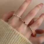 Delicate Zircon Heart Ring – Adjustable Sweetheart Statement Ring for Women - Image 3