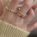 Delicate Zircon Heart Ring – Adjustable Sweetheart Statement Ring for Women - Image 6