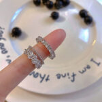 Trendy Zircon Open Ring – Adjustable Niche Style for Cool Girls - Image 6