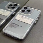 Letter Pattern Transparent Full-Cover iPhone Case – Drop-Resistant, Trendy - Image 5