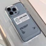 Letter Pattern Transparent Full-Cover iPhone Case – Drop-Resistant, Trendy - Image 2