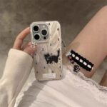 Black Cat Floral Phone Case – Soft Shockproof Aesthetic Cover - Image 2