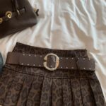Leopard Print High-Waist Pleated Mini Skirt - Image 4