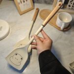 Cream Silicone Non-Stick Spatula and Ladle Kitchen Utensil Set - Image 7