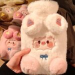 Plush Refillable Hot Water Bottle for Comfort and Relief - Image 5