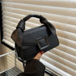 Stone Texture Top-Handle Crossbody Bag for Women - Image 2