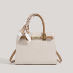 Genuine Leather Top-Handle Mom Handbag for Women