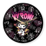 Sanrio Kuromi Cute Cool Silent Quartz Wall Clock - Image 2