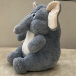 Grey Stuffed Elephant Plush Animal Soft Toy for Kids - Image 5
