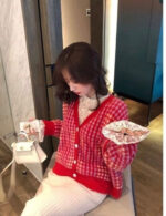 Chic Lace Mesh Blouse – Semi-Turtleneck Elegant Base Layer - Image 15