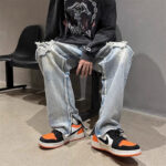 Blue Zipper Jeans - Image 5