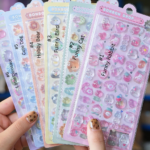 Cute 3D Cartoon Embossed Hollow Stickers Set - Image 8