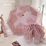 French Style Sun & Rain Umbrella - Durable Automatic Folding UV Protection