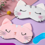 Plush Light-Blocking Sleep Mask - Breathable & Cooling Eye Mask for Men, Women, and Students