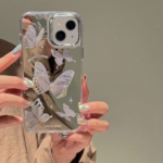 Butterfly Mirror iPhone Case – Elegant Reflective Design - Image 2