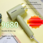 Authentic German 800W Hair Dryer - Fast Drying, Negative Ion Technology, Quiet & Hair Care for Dorm Use