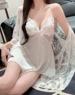 Ice Silk Camisole Slip Nightdress Sexy Lightweight Sleepwear - Image 9