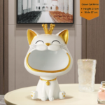 Light Luxury Crown Lucky Cat Key Storage Tray