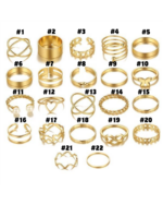 22PCS Butterfly Open Ring Set – Heart Joint Rings - Image 7